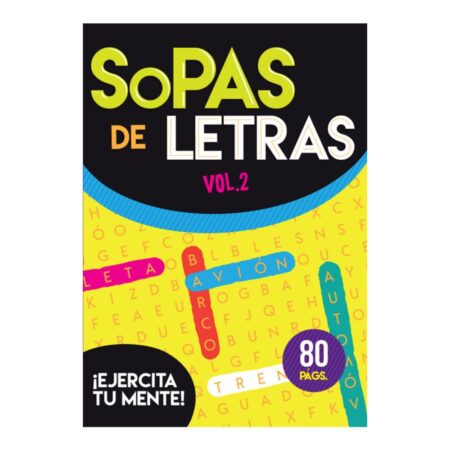 Sopas de letras vol 2 ¡Ejercita tu mente!