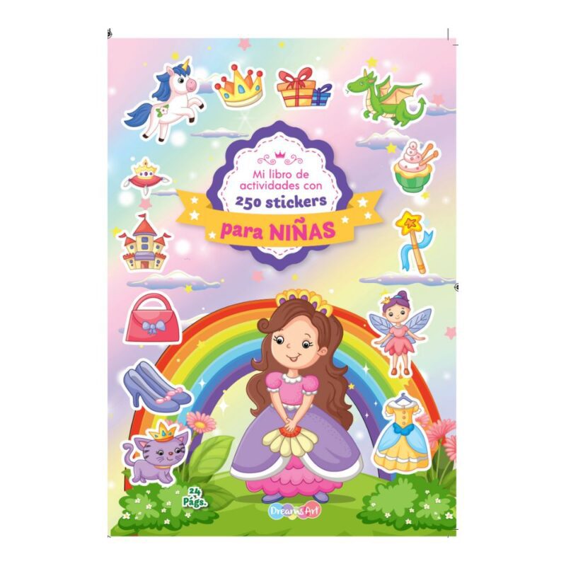 Mi libro de actividades con 250 stickers para niñas