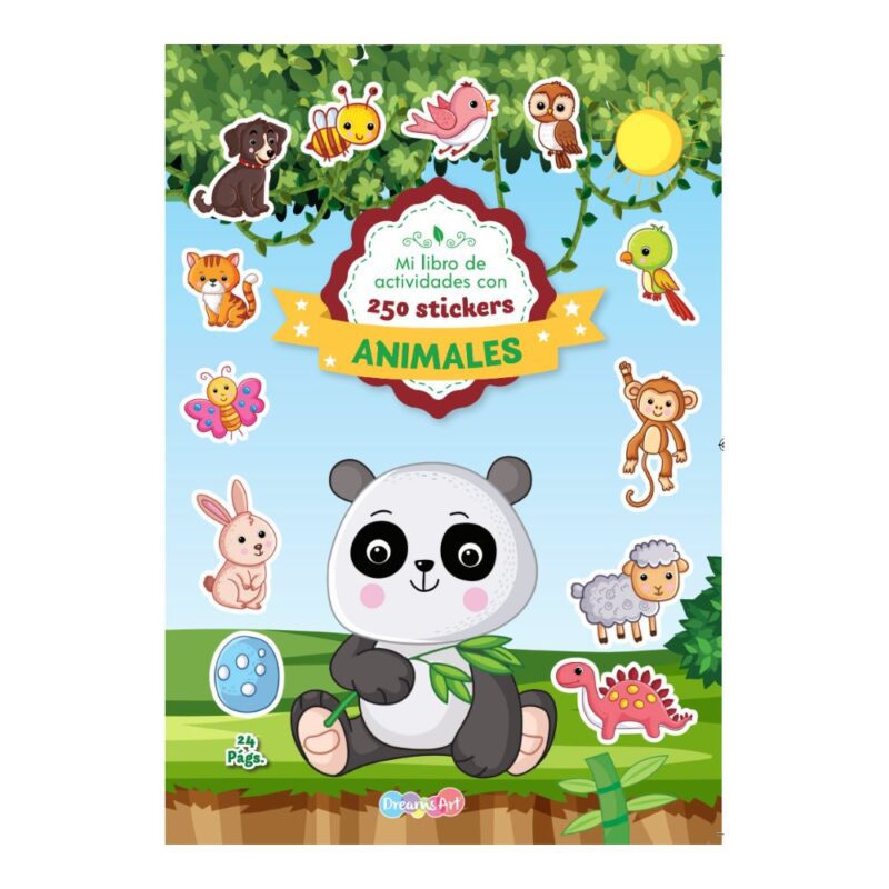 Mi libro de actividades con 250 stickers animales