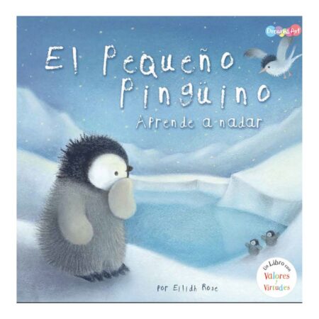 El pequeño pingüino aprende a nadar