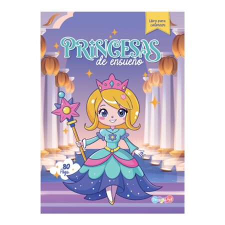 Princesa de ensueño. Libro para colorear y actividades