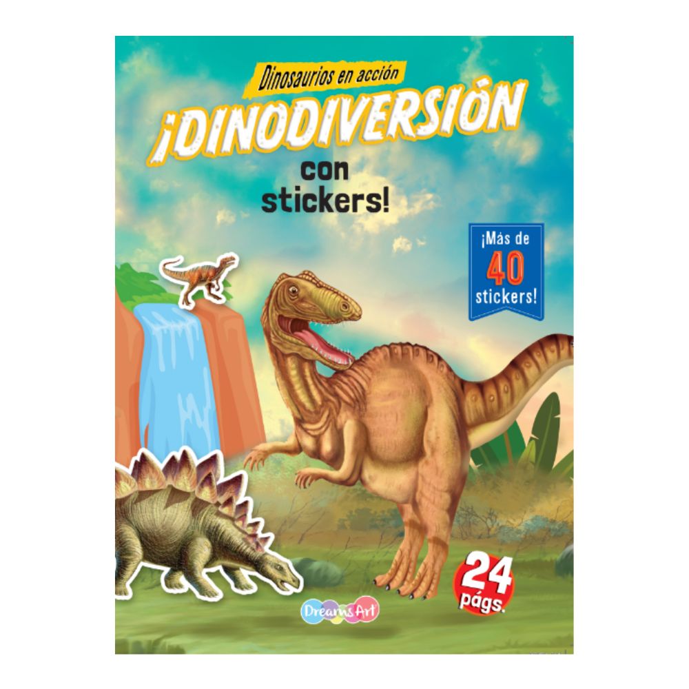 ¡Dinodiversión con stickers!