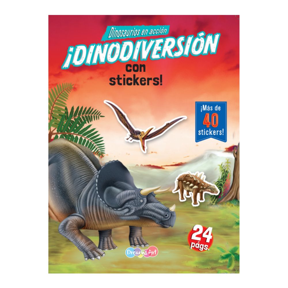 ¡Dinodiversión con stickers!