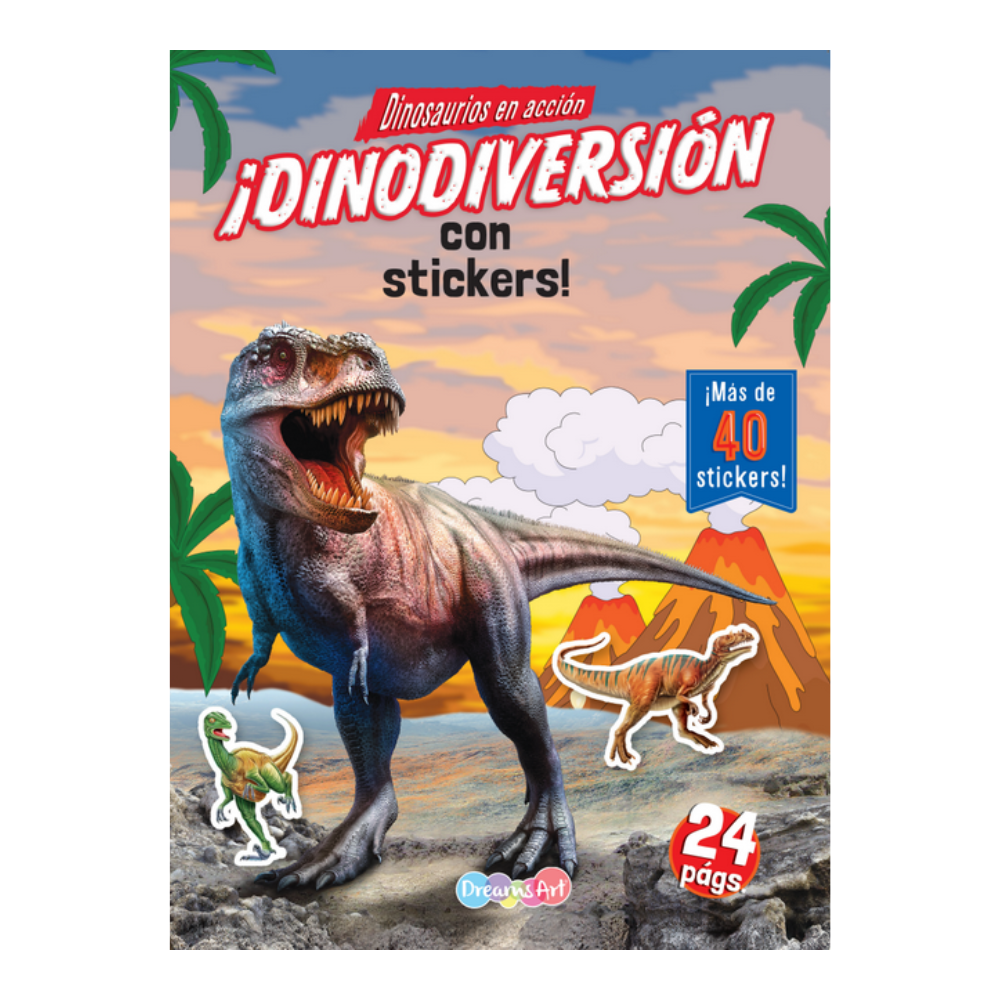 ¡Dinodiversión con stickers!