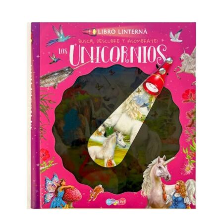 Libro linterna unicornios