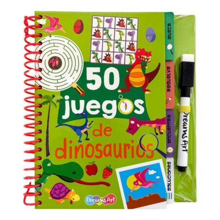 50 juegos de dinosaurios con plumón